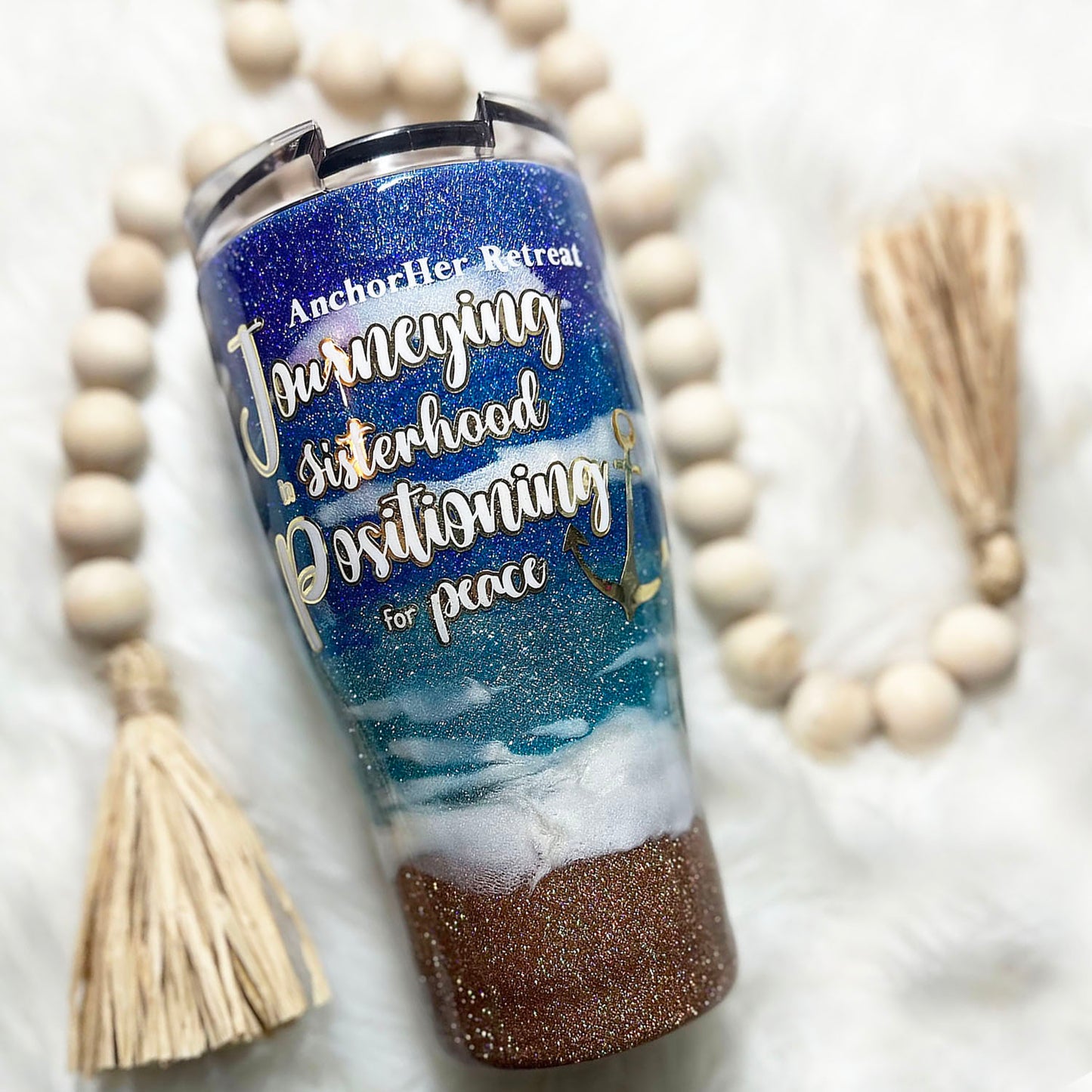 Beach Curve Tumbler w/ Straw